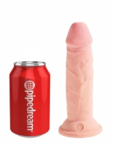 Супер гибкий реалистичный фаллос на присоске King Cock Plus 6'' Triple Density Cock