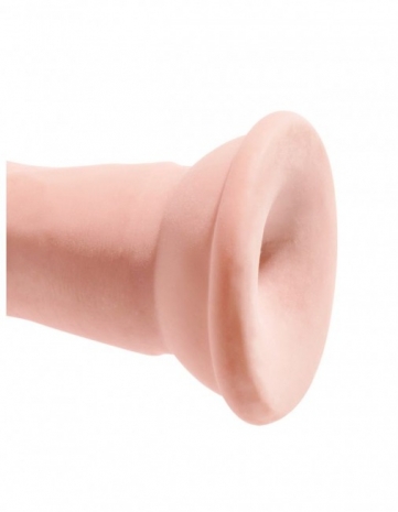 Супер гибкий реалистичный фаллос на присоске King Cock Plus 6'' Triple Density Cock