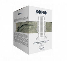 Средняя прозрачная пробка-тоннель SONO  50 Medium Hollow Tunnel Butt Plug