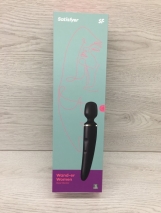 Большой перезаряжаемый вибромассажер для тела Wand-er Woman Black XXL (10 режимов, 5 скоростей)