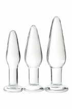 Набор анальных втулок Sexus Glass