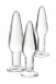 Набор анальных втулок Sexus Glass2