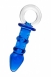 Стеклянный анальный стимулятор с пупырышками Sexus Glass0