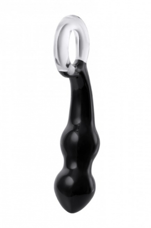 Черный стеклянный стимулятор простаты Sexus Glass