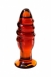 Рельефный анальный стимулятор Sexus Glass0