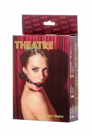 Черный дышащий кляп TOYFA Theatre
