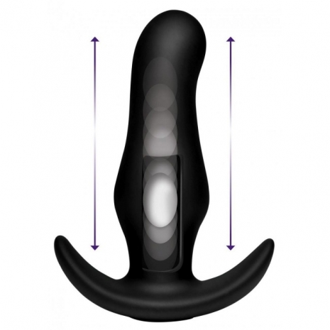Анальный стимулятор с эффектом толкания на ДУ XR Brands Kinetic Thumping 7X Prostate Anal Plug (7 режимов)