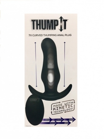 Анальный стимулятор с эффектом толкания на ДУ XR Brands Kinetic Thumping 7X Prostate Anal Plug (7 режимов)