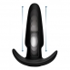 Анальная пробка с эффектом толкания на ДУ XR Brands Kinetic Thumping 7X Medium Anal Plug (7 режимов)0