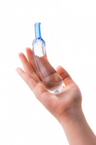 Стеклянный стимулятор в виде баклажана Sexus Glass