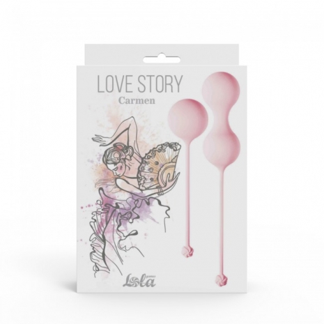 Набор вагинальных шариков Love Story Carmen Tea Rose