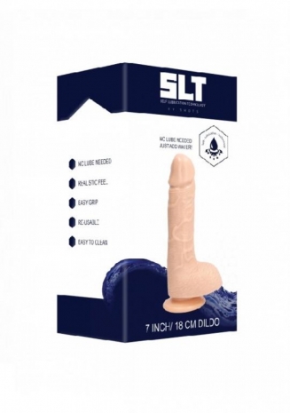 Фаллоимитатор на присоске с самолубрикацией Self Lubrication Dildo 7''