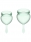 Набор менструальных чаш с хвостиком-капелькой Good Menstrual Cup Light Green