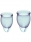 Набор менструальных чаш с хвостиком-петелькой Feel Сonfident Menstrual Cup Light Blue