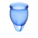 Набор менструальных чаш с хвостиком-петелькой Feel Сonfident Menstrual Cup Dark Blue3