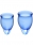 Набор менструальных чаш с хвостиком-петелькой Feel Сonfident Menstrual Cup Dark Blue