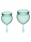 Набор менструальных чаш с хвостиком-капелькой Feel Good Menstrual Cup Dark Green