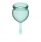 Набор менструальных чаш с хвостиком-капелькой Feel Good Menstrual Cup Dark Green
