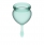 Набор менструальных чаш с хвостиком-капелькой Feel Good Menstrual Cup Dark Green