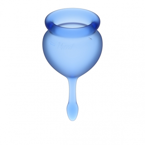 Набор менструальных чаш с хвостиком-капелькой Feel Good Menstrual Cup Dark Blue
