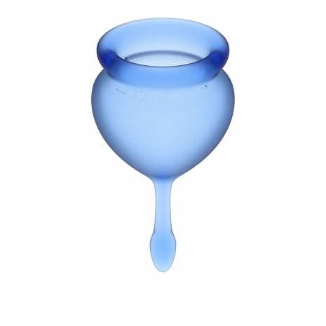 Набор менструальных чаш с хвостиком-капелькой Feel Good Menstrual Cup Dark Blue