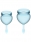 Набор менструальных чаш с хвостиком-капелькой Feel Good Menstrual Cup Light Blue