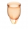 Набор менструальных чаш с хвостиком-петелькой Feel Сonfident Menstrual Cup Orange