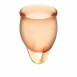 Набор менструальных чаш с хвостиком-петелькой Feel Сonfident Menstrual Cup Orange2
