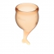 Набор менструальных чаш с хвостиком Feel Secure Menstrual Cup Orange2