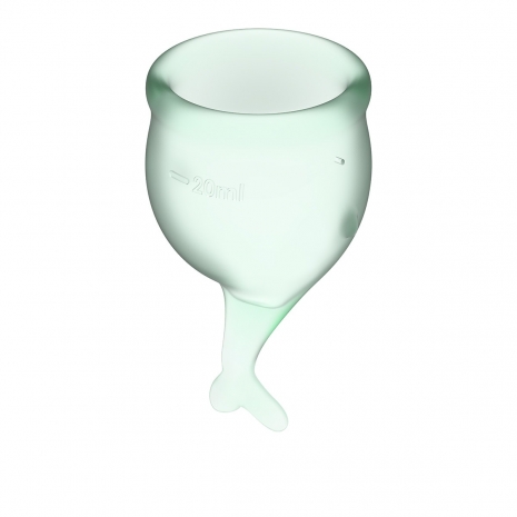 Набор менструальных чаш с хвостиком Feel Secure Menstrual Cup Light Green