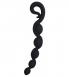 Черная анальная цепочка BENDYBEADS0