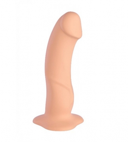 Изогнутый силиконовый фаллос для G-стимуляции THE BOSS DILDO