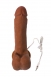 Коричневый гибкий реалистичный вибратор TOYFA RealStick Elite Mulatto (7 режимов)2
