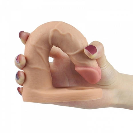 Реалистичная насадка для двойного проникновения The Ultra Soft Double