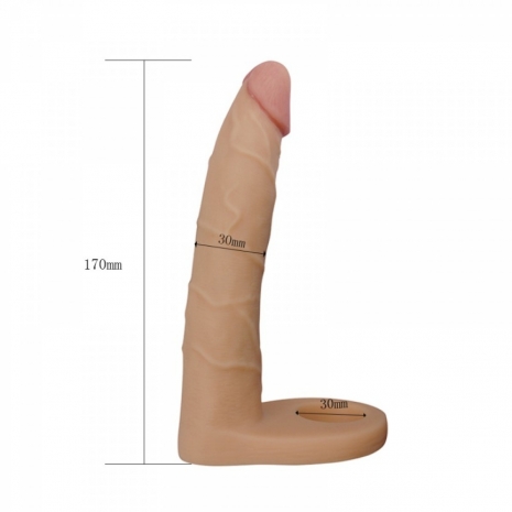 Реалистичная насадка для двойного проникновения The Ultra Soft Double