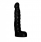 Небольшой черный анальный стимулятор с мошонкой