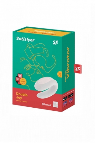 Парный вибратор Satisfyer Double Joy (синхронизируется со смартфоном)