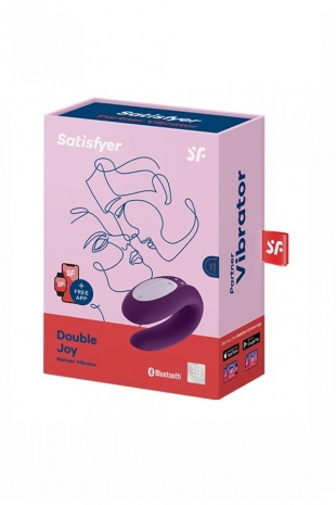 Парный вибратор Satisfyer Double Joy (синхронизируется со смартфоном)