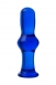 Синяя анальная втулка из стекла Sexus Glass1