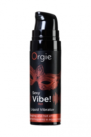 Гель для массажа ORGIE Sexy Vibe Hot с разогревающим и вибрирующим эффектом (15 мл)