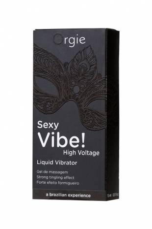 Гель для массажа ORGIE Sexy Vibe High Voltage с усиленным эффектом вибрации (15 мл)
