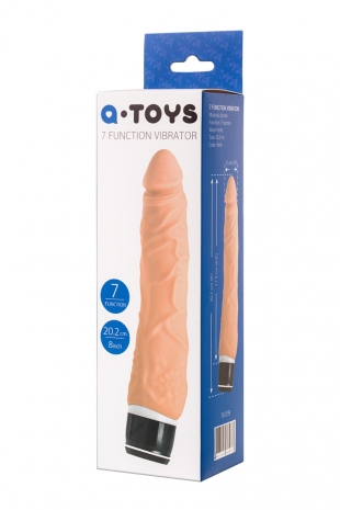 Реалистичный вибратор с венками TOYFA A-Toys (7 режимов)