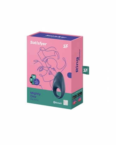 Виброкольцо Satisfyer Mighty One Ring (10 режимов, синхронизируется со смартфоном)
