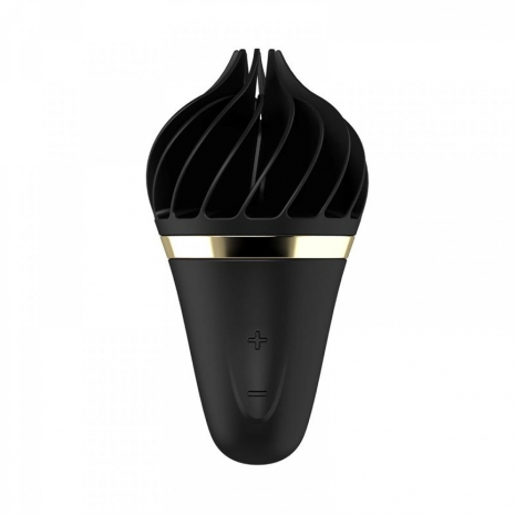 Черный стимулятор с вращением в виде мороженого Satisfyer layons Sweet Treat (10 режимов)