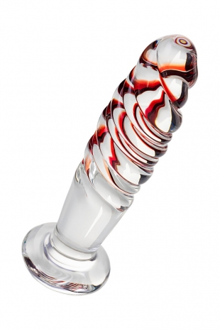 Спиралевидный анальный стимулятор из стекла Sexus Glass