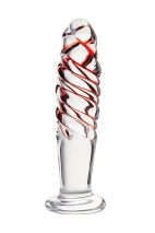 Спиралевидный анальный стимулятор из стекла Sexus Glass