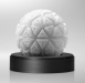 Рельефный мастурбатор в виде сферы Glacier TENGA GEO0