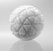 Рельефный мастурбатор в виде сферы Glacier TENGA GEO2
