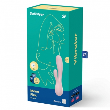 Вибратор Satisfyer Mono Flex Mauve (10 режимов, синхронизируется со смартфоном)