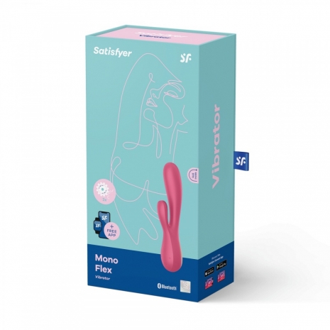 Вибратор Satisfyer Mono Flex Red (10 режимов, синхронизируется со смартфоном)